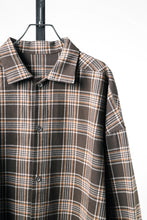Load image into Gallery viewer, 【SAMPLE】A.F ARTEFACT LONG SHIRT / TARTAN CHECK (BROWN x BEIGE)