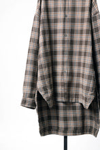 Load image into Gallery viewer, 【SAMPLE】A.F ARTEFACT LONG SHIRT / TARTAN CHECK (BROWN x BEIGE)
