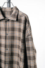 Load image into Gallery viewer, 【SAMPLE】A.F ARTEFACT LONG SHIRT / TARTAN CHECK (BROWN x BEIGE)
