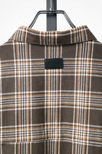 Load image into Gallery viewer, 【SAMPLE】A.F ARTEFACT LONG SHIRT / TARTAN CHECK (BROWN x BEIGE)