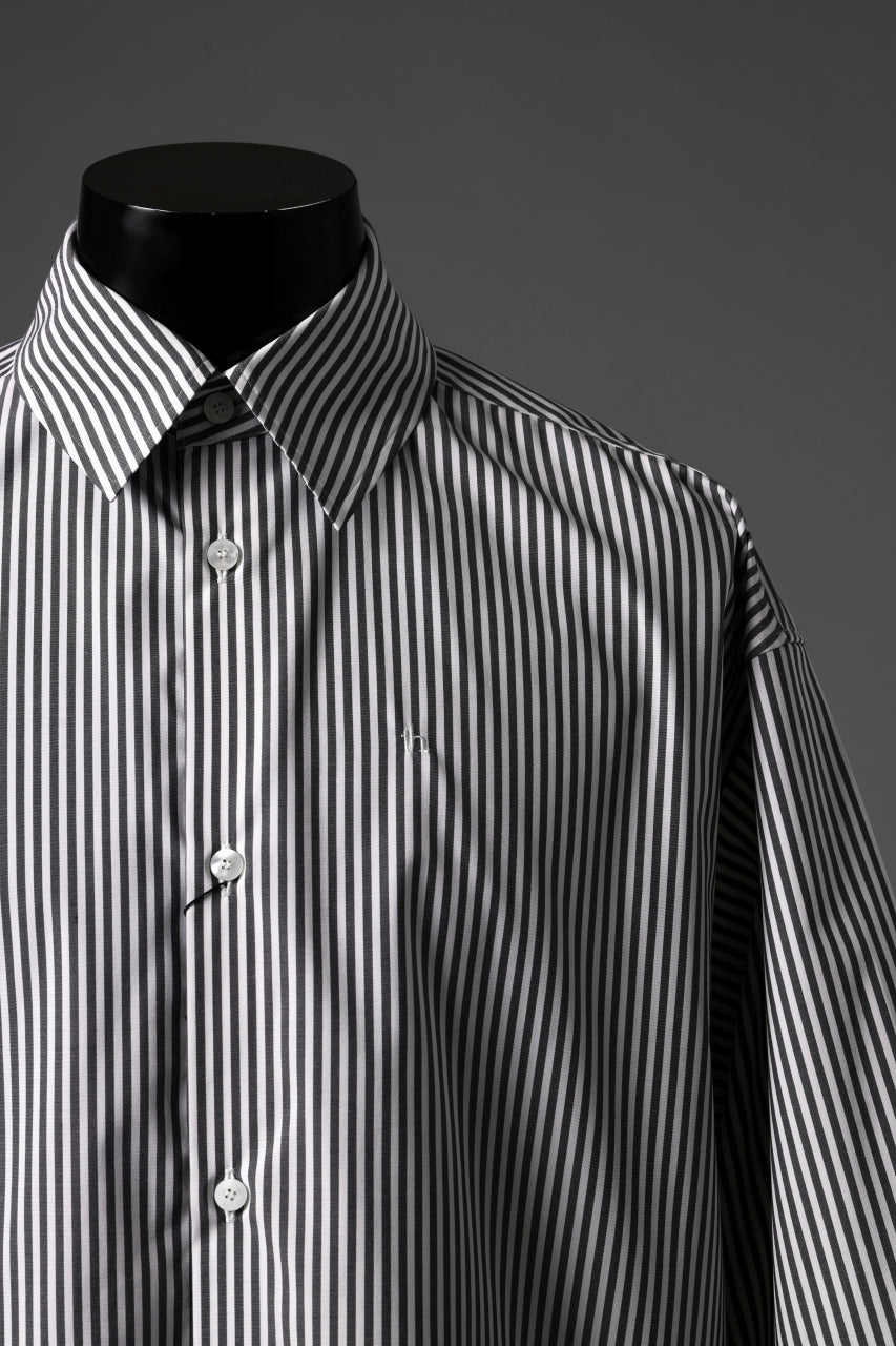 TARO HORIUCHI / th products "EDWARD" Big Sleeve S/S Shirt / esteneige broad cloth (stripe)