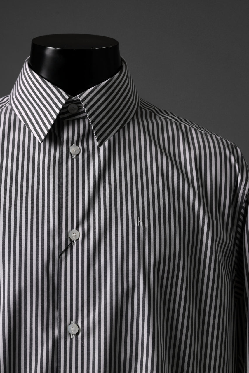 TARO HORIUCHI / th products "ROMAN" Midsize Shirt / esteneige broad cloth (stripe)