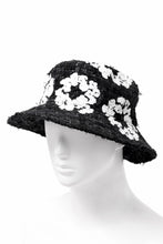 READYMADE x DENIM TEARS COTTON WREATH TWEED BUCKET HAT (BLACK 