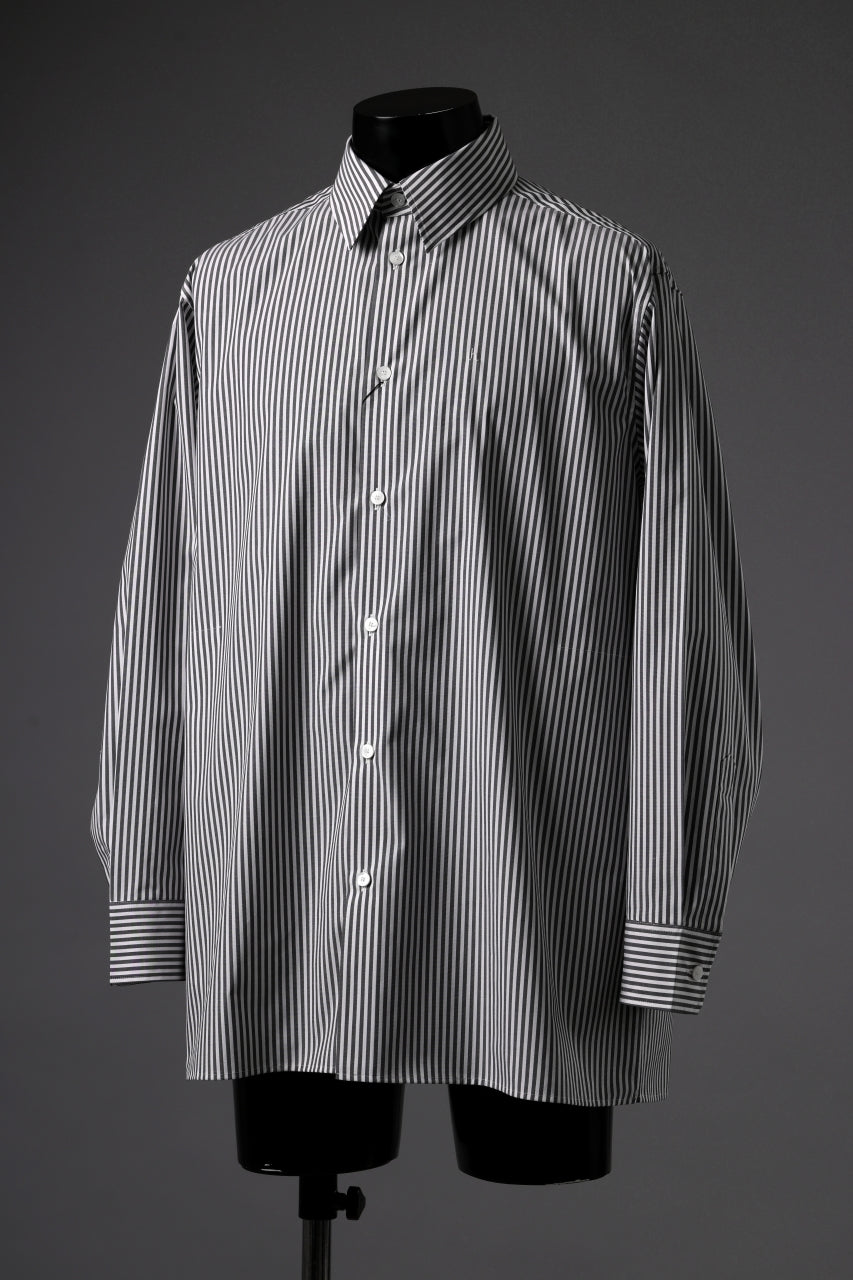 TARO HORIUCHI / th products "ROMAN" Midsize Shirt / esteneige broad cloth (stripe)