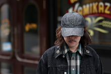 画像をギャラリービューアに読み込む, FULLCOUNT × HTC Black Denim Cap On Studs by Zip Stevenson (BLACK)
