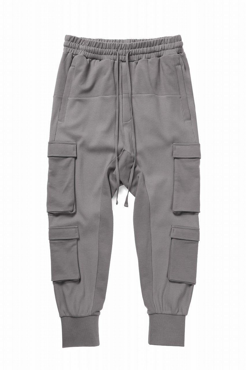 thom/krom MATMIX CARGO TROUSERS / STRUCTURED SOFT JERSEY (ROCK)