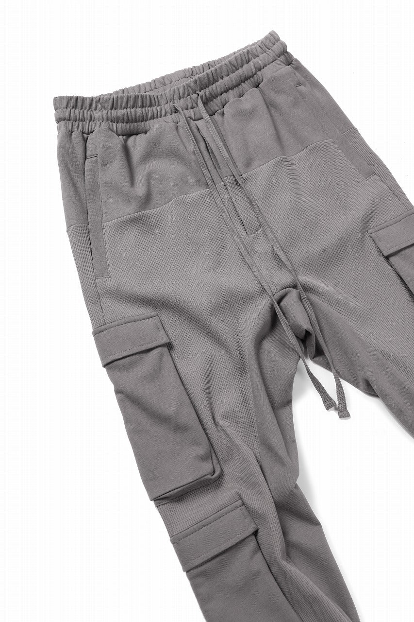 thom/krom MATMIX CARGO TROUSERS / STRUCTURED SOFT JERSEY (ROCK)