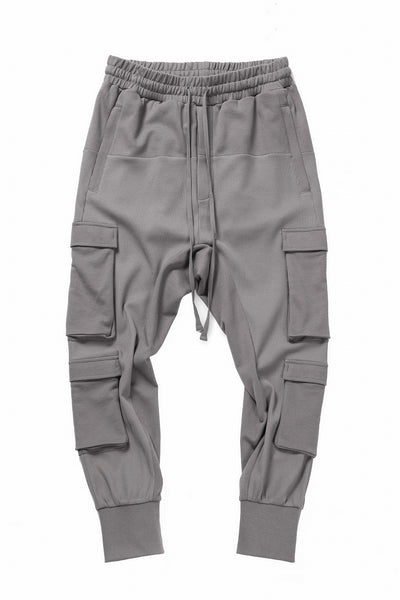 thom/krom MATMIX CARGO TROUSERS / STRUCTURED SOFT JERSEY (ROCK)