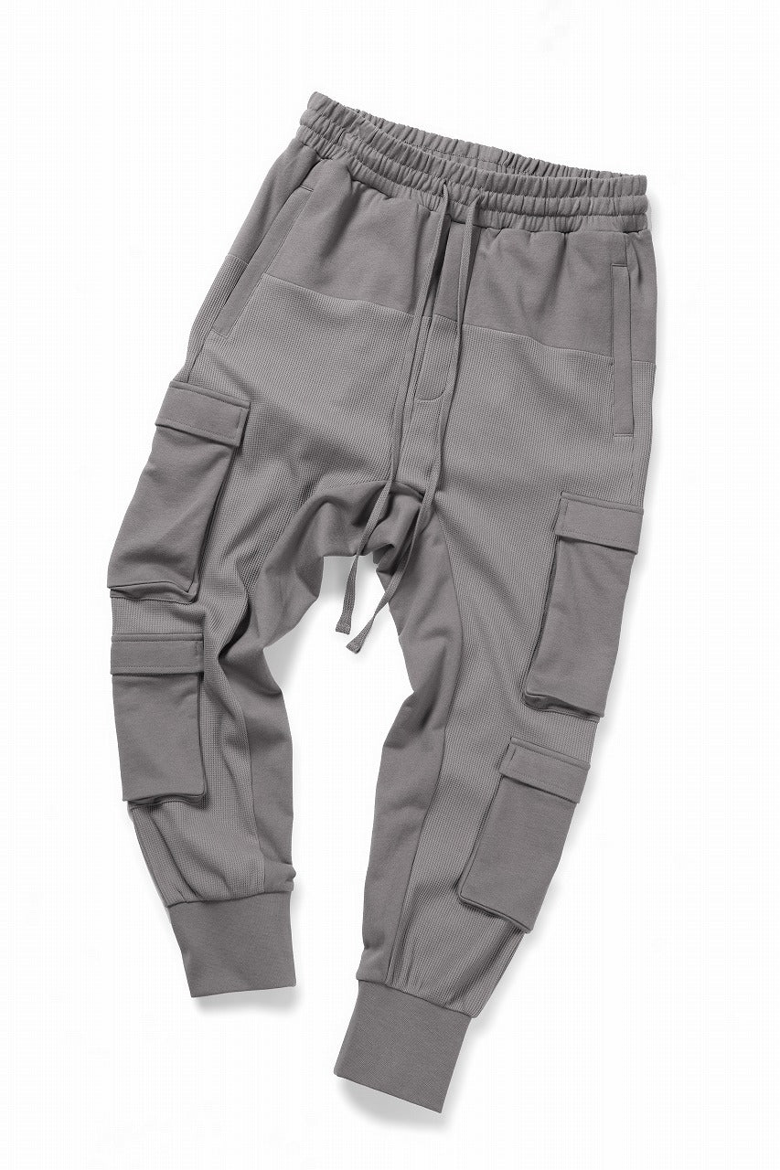 thom/krom MATMIX CARGO TROUSERS / STRUCTURED SOFT JERSEY (ROCK)