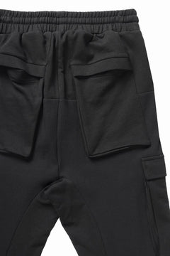 画像をギャラリービューアに読み込む, thom/krom MATMIX CARGO TROUSERS / STRUCTURED SOFT JERSEY (BLACK)