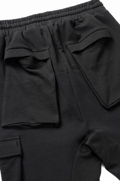 画像をギャラリービューアに読み込む, thom/krom MATMIX CARGO TROUSERS / STRUCTURED SOFT JERSEY (BLACK)