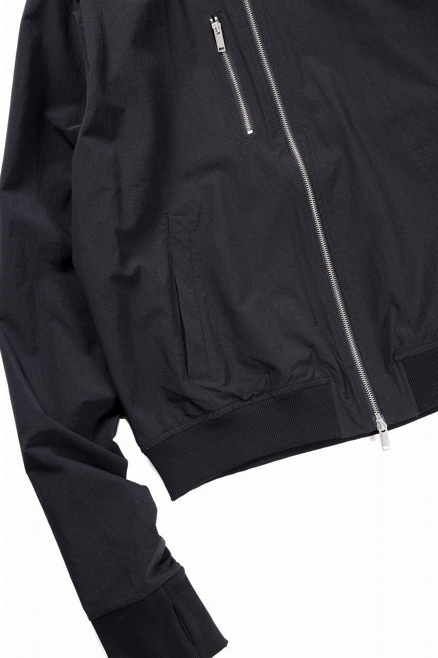 thom/krom BOMBER JACKET / RIPSTOP STRETCH NYLON (BLACK)