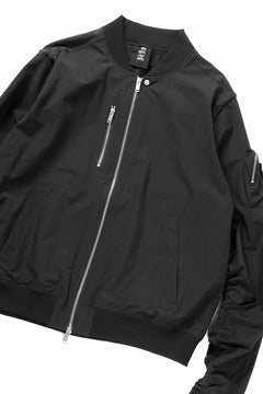 画像をギャラリービューアに読み込む, thom/krom BOMBER JACKET / RIPSTOP STRETCH NYLON (BLACK)