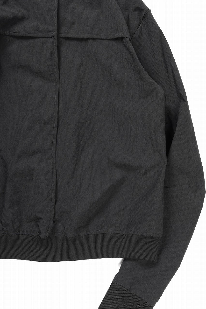 thom/krom BOMBER JACKET / RIPSTOP STRETCH NYLON (BLACK)