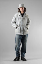 Load image into Gallery viewer, MADNESS RAILROAD HICKORY STRIPE WORK JACKET (INDIGO x WHITE)