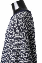 Load image into Gallery viewer, D-VEC TW D-JACQUARD KNIT SWEATER / WATER REPELLENT (NAVY)