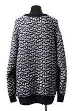 Load image into Gallery viewer, D-VEC TW D-JACQUARD KNIT SWEATER / WATER REPELLENT (NAVY)