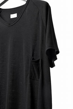 画像をギャラリービューアに読み込む, CAPERTICA PRISONER SHIRTS / SUPER 120s WASHABLE WOOL JERSEY (BLACK)