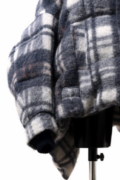 Load image into Gallery viewer, Feng Chen Wang UPSIDE DOWN JACKET IN CHECK PATTERN (NAVY)