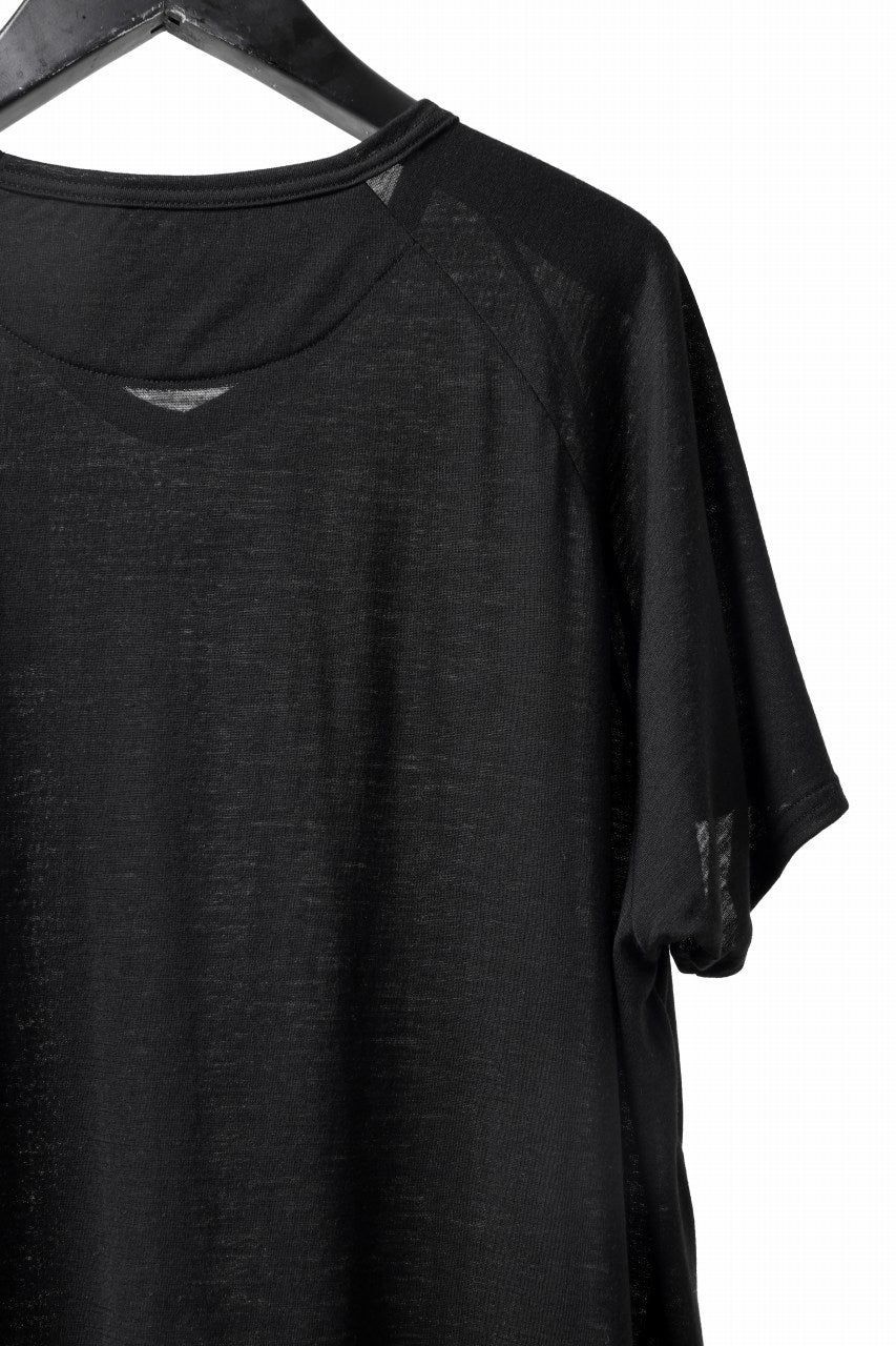 CAPERTICA PRISONER SHIRTS / SUPER 120s WASHABLE WOOL JERSEY (BLACK)