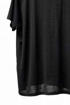 画像をギャラリービューアに読み込む, CAPERTICA PRISONER SHIRTS / SUPER 120s WASHABLE WOOL JERSEY (BLACK)