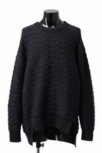 画像をギャラリービューアに読み込む, D-VEC TW D-JACQUARD KNIT SWEATER / WATER REPELLENT (NIGHT SEA BLACK)