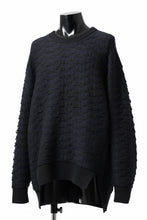 画像をギャラリービューアに読み込む, D-VEC TW D-JACQUARD KNIT SWEATER / WATER REPELLENT (NIGHT SEA BLACK)