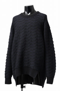 画像をギャラリービューアに読み込む, D-VEC TW D-JACQUARD KNIT SWEATER / WATER REPELLENT (NIGHT SEA BLACK)