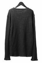 Load image into Gallery viewer, daub REGULAR FIT L/S KNIT &amp; SEWN / KNOTTING DOUBLE FACE (BLACK)