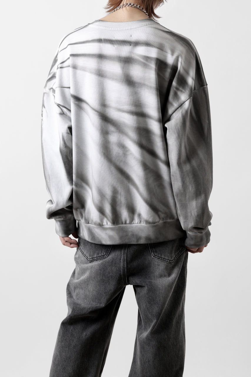 Feng Chen Wang TIE-DYED SWEATSHIRT (GREY/WHITE)