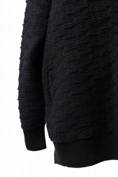 画像をギャラリービューアに読み込む, D-VEC TW D-JACQUARD KNIT SWEATER / WATER REPELLENT (NIGHT SEA BLACK)