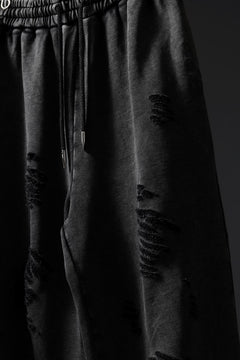 Load image into Gallery viewer, Feng Chen Wang GREY RIPPED JERSEY SWEATPANTS (GREY)