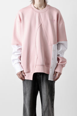 Feng Chen Wang MULTIPLE PANELLED SWEATER (PINK)