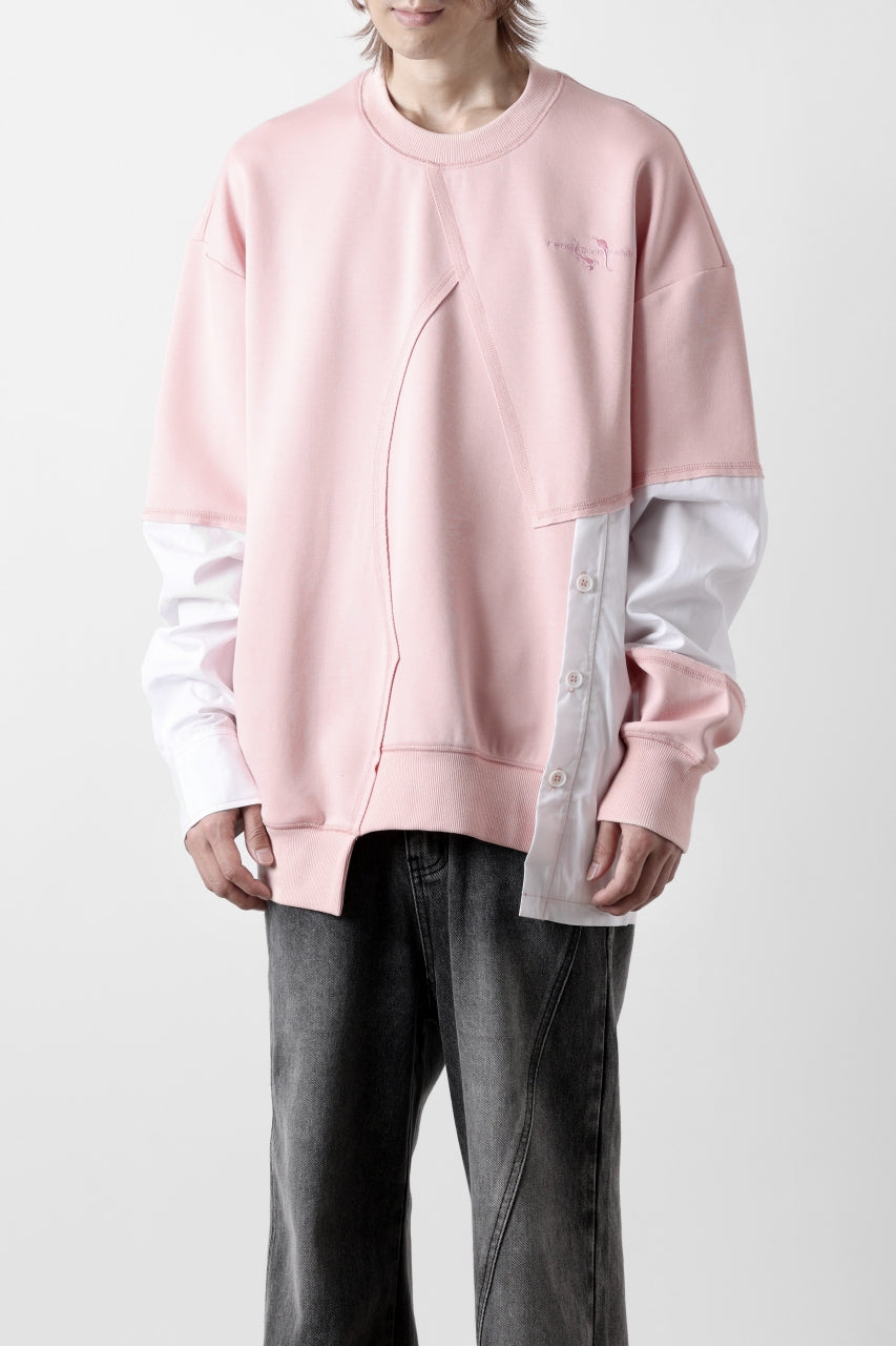 Feng Chen Wang MULTIPLE PANELLED SWEATER (PINK)