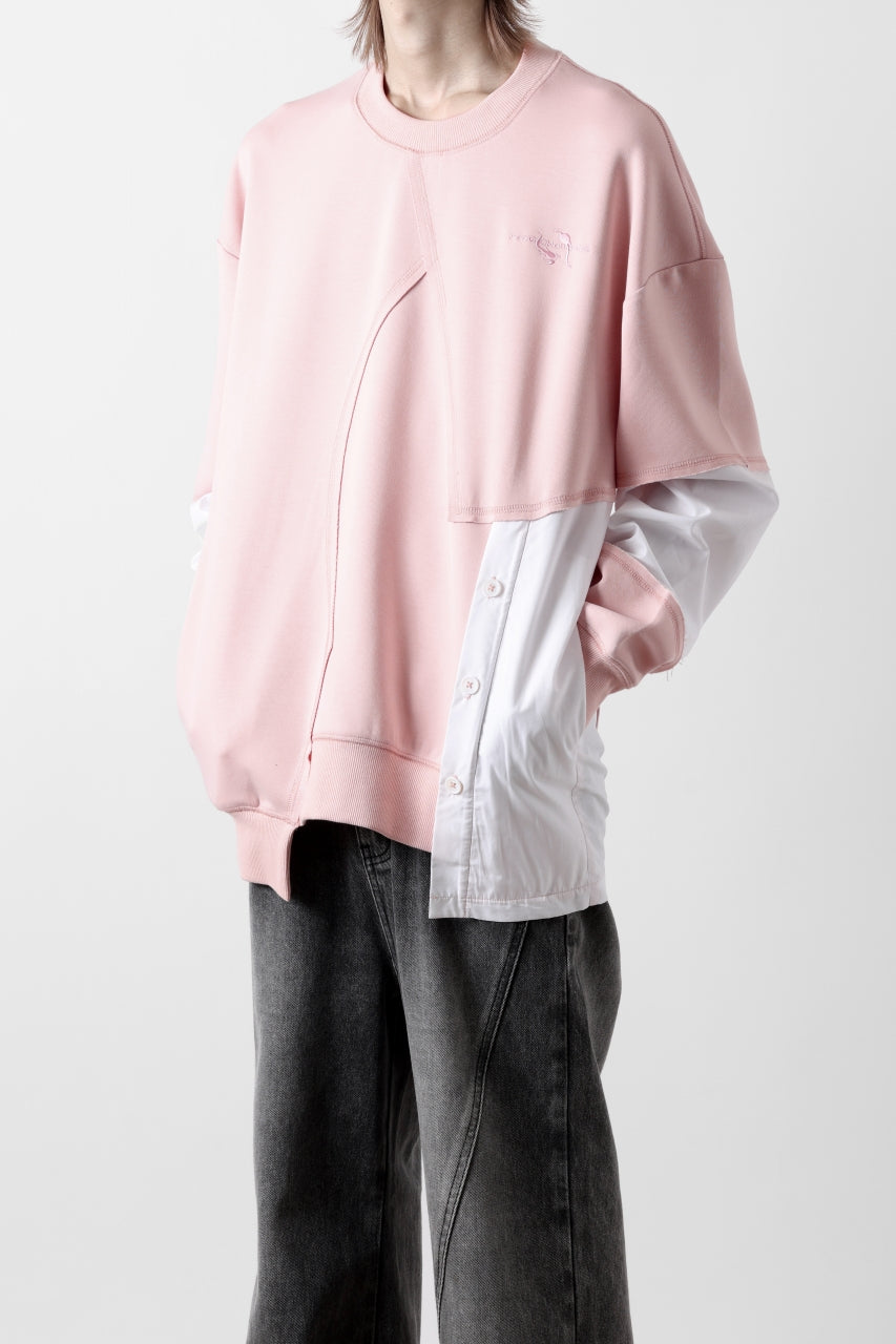 Feng Chen Wang MULTIPLE PANELLED SWEATER (PINK)