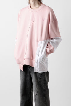 画像をギャラリービューアに読み込む, Feng Chen Wang MULTIPLE PANELLED SWEATER (PINK)