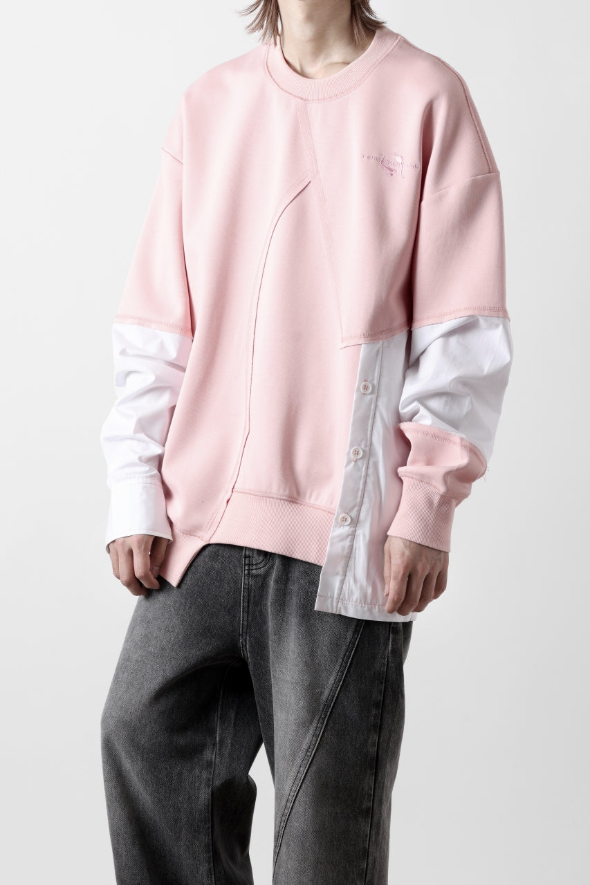 Feng Chen Wang MULTIPLE PANELLED SWEATER (PINK)