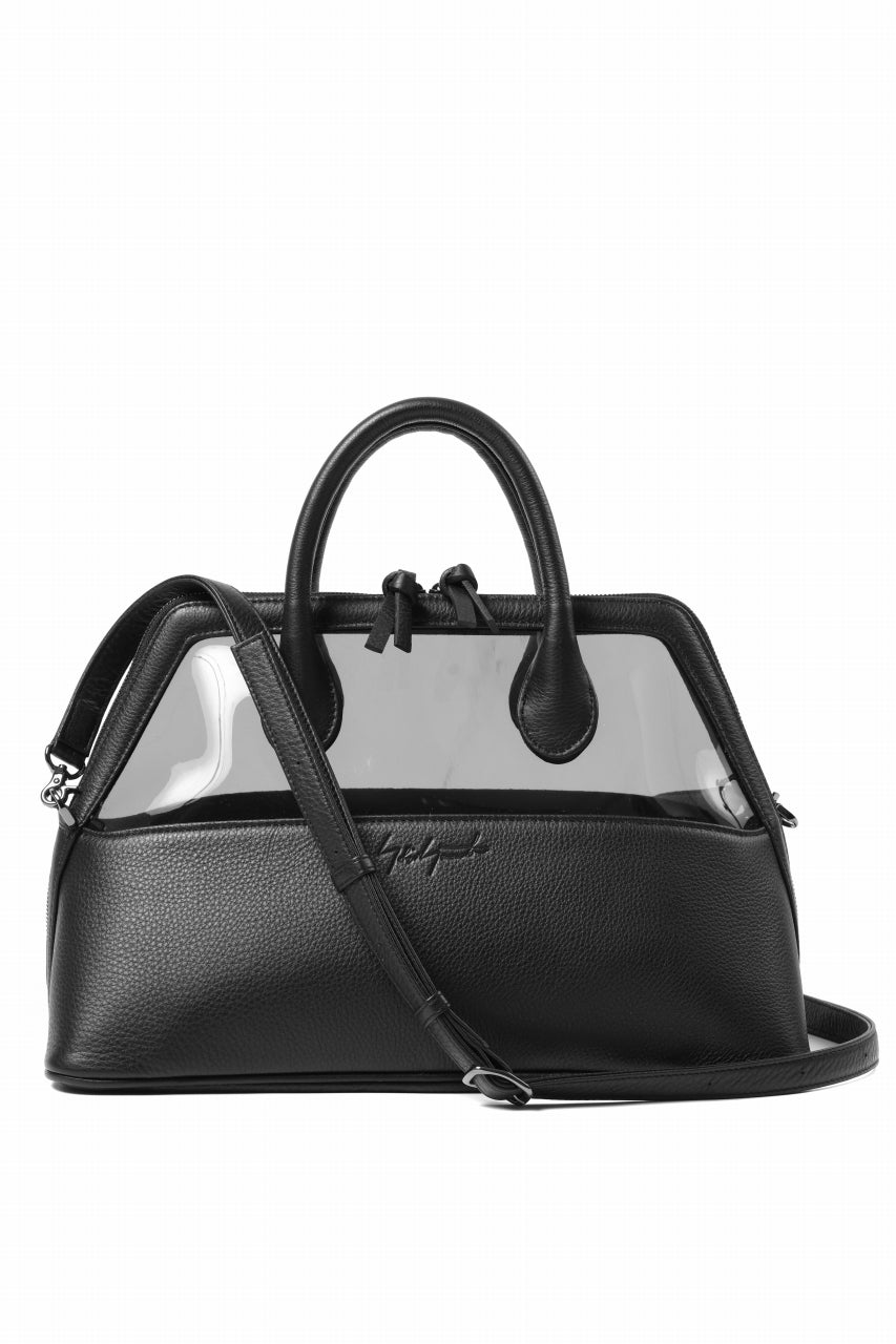 discord Yohji Yamamoto PVC SHOULDER BAG / SHRINK COW LEATHER (BLACK)