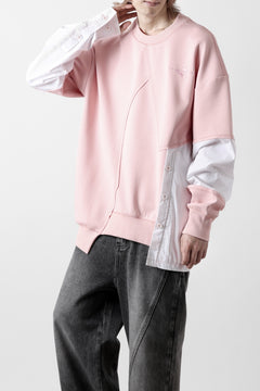 画像をギャラリービューアに読み込む, Feng Chen Wang MULTIPLE PANELLED SWEATER (PINK)