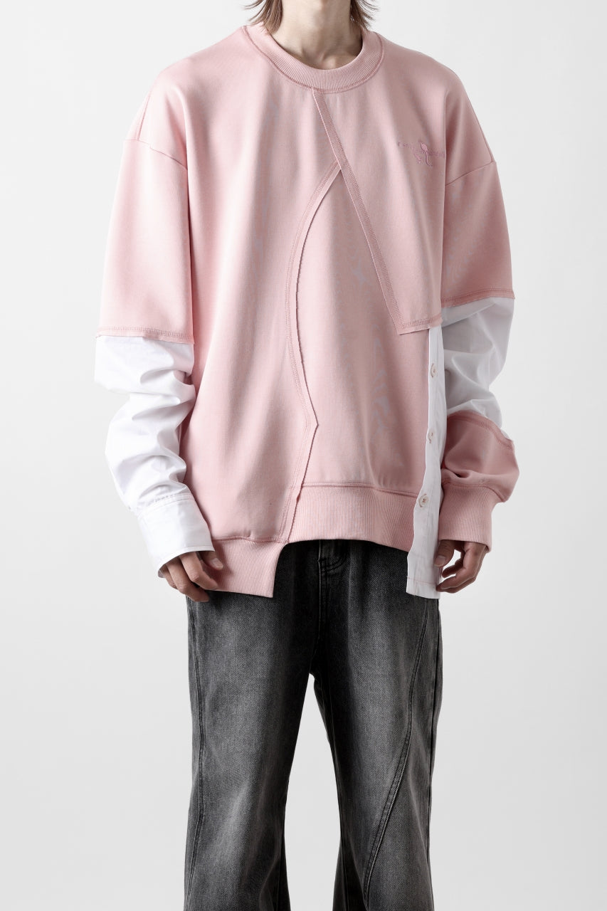 Feng Chen Wang MULTIPLE PANELLED SWEATER (PINK)