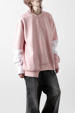 画像をギャラリービューアに読み込む, Feng Chen Wang MULTIPLE PANELLED SWEATER (PINK)