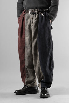 画像をギャラリービューアに読み込む, Aleksandr Manamis TRICOLORE BUCKLE PANT / GARMENT DYED (TRICOLORE)