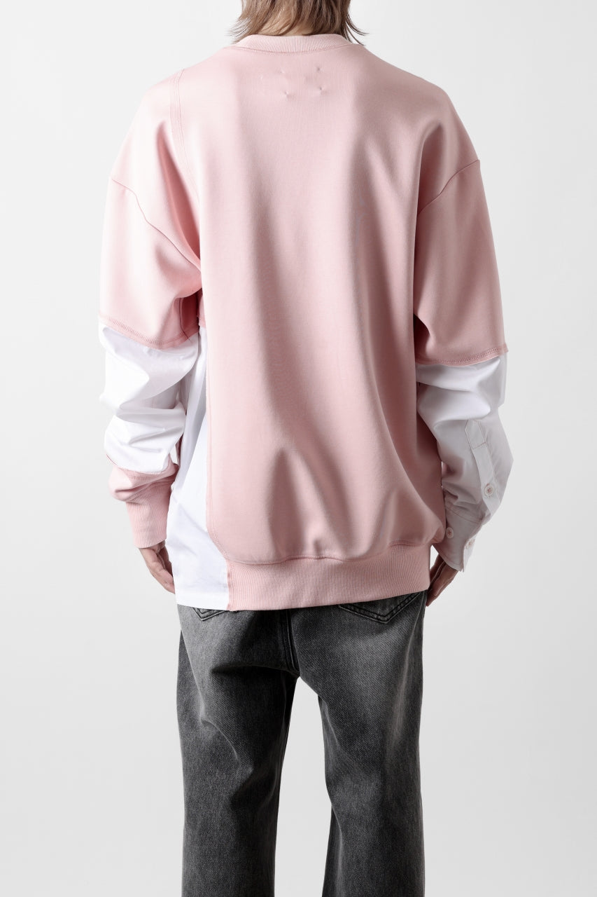 画像をギャラリービューアに読み込む, Feng Chen Wang MULTIPLE PANELLED SWEATER (PINK)