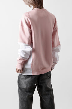 画像をギャラリービューアに読み込む, Feng Chen Wang MULTIPLE PANELLED SWEATER (PINK)