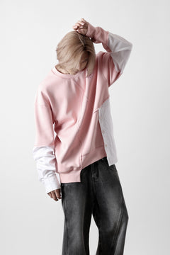 画像をギャラリービューアに読み込む, Feng Chen Wang MULTIPLE PANELLED SWEATER (PINK)