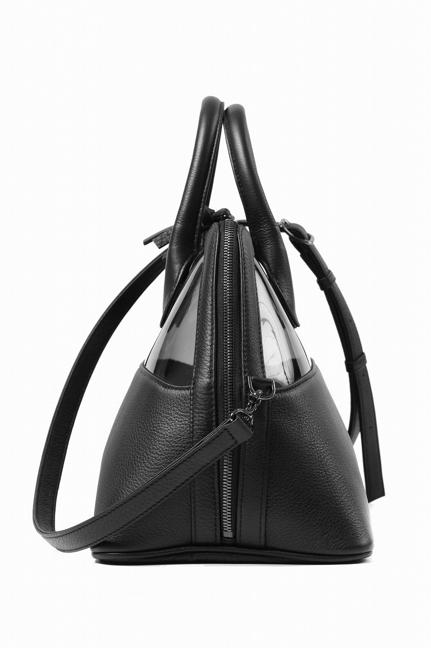 画像をギャラリービューアに読み込む, discord Yohji Yamamoto PVC SHOULDER BAG / SHRINK COW LEATHER (BLACK)