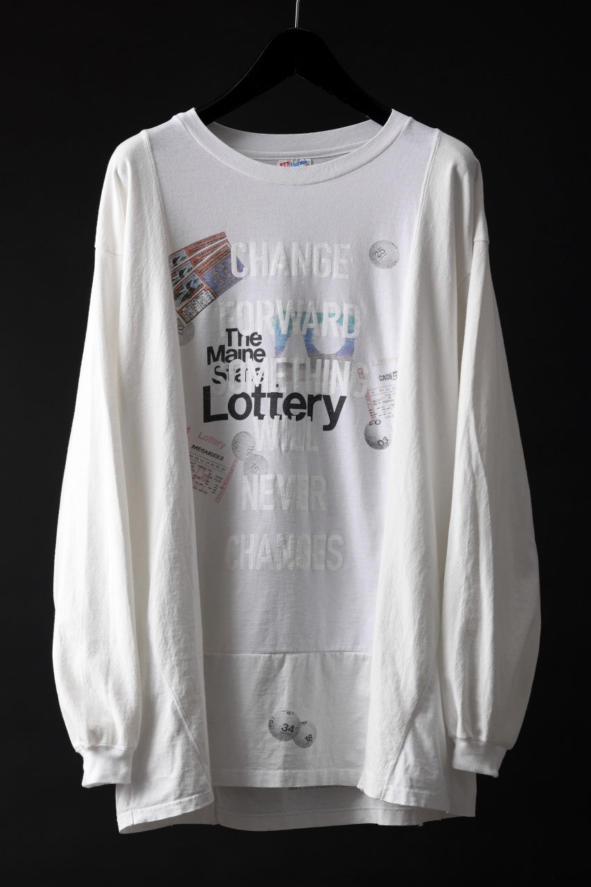 Load image into Gallery viewer, CHANGES exclusive VINTAGE REMAKE L/S TOPS (MULTI WHITE #A)