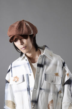 画像をギャラリービューアに読み込む, ierib Casquette Cap / Vintage SAKABUKURO x Lamb Suede Leather (BROWN #B)