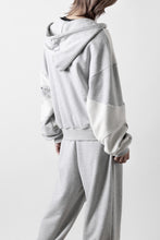 画像をギャラリービューアに読み込む, Feng Chen Wang PANELLED FULL ZIP HOODIE (GREY)