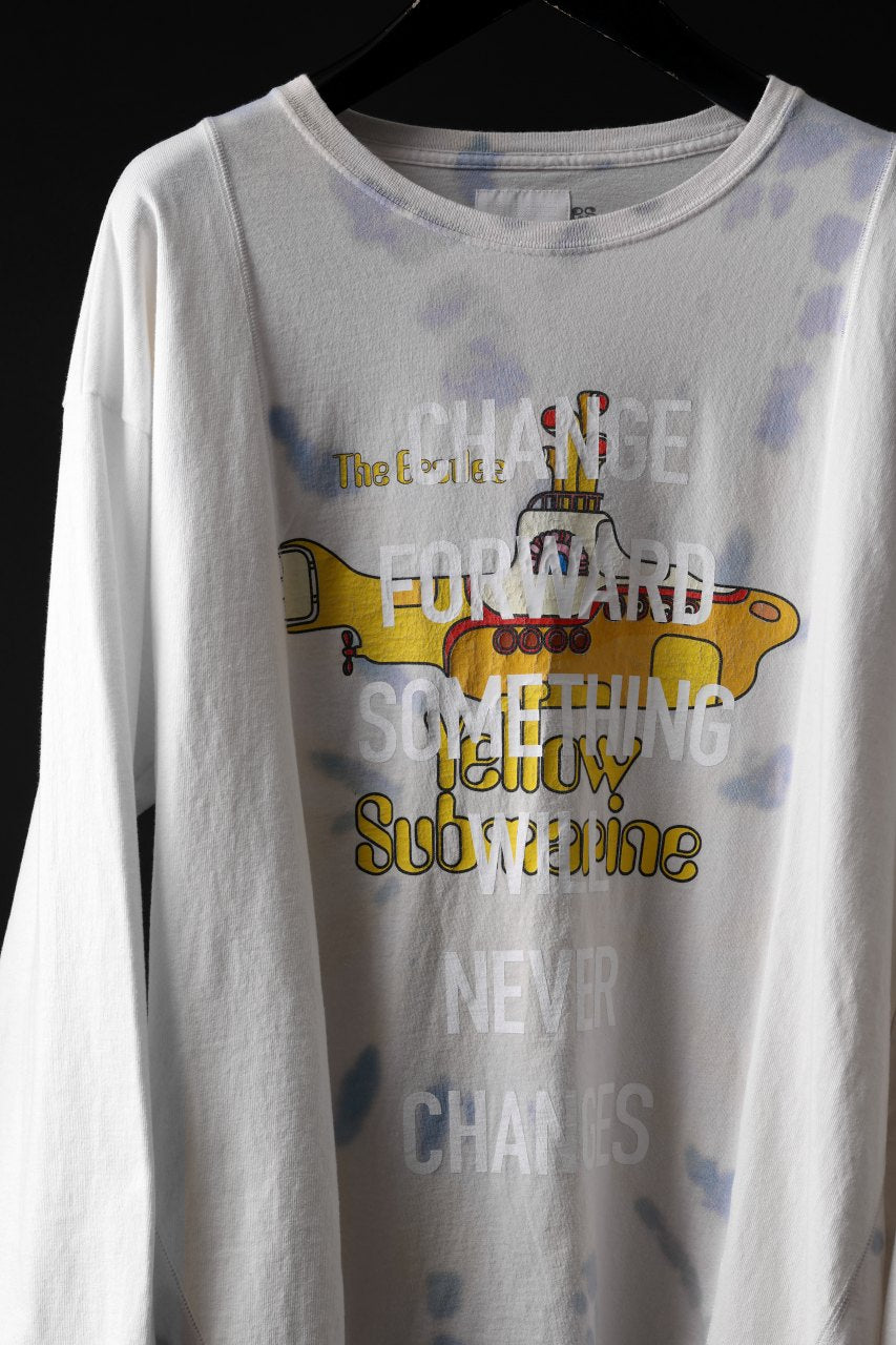 画像をギャラリービューアに読み込む, CHANGES exclusive VINTAGE REMAKE L/S TOPS (MULTI WHITE #B)